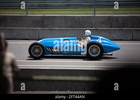 Pierre Levegh Talbot Lago T26C au circuit de Mont-Tremblant, propriété de Lawrence Stroll, Québec, Canada Banque D'Images