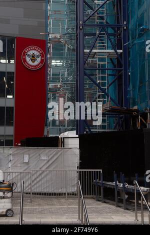 Le nouveau stade du club de football de Brentford, en 2021, Brentford, Londres, Royaume-Uni Banque D'Images