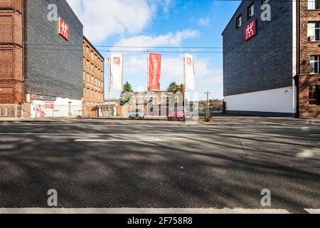 SOLINGEN, ALLEMAGNE - 02 AVRIL 2021: ZWILLING J. A. Henckels, bâtiment de l'entreprise à Solingen. ZWILLING J. A. Henckels est un fabricant de couteaux basé à sol Banque D'Images