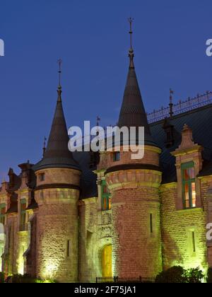 Canada,Québec,Québec,Manège militaire (l'Armory) au crépuscule Banque D'Images