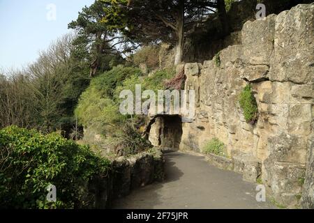 Lower Lees Coastal Path, Folkestone, Kent, Angleterre, Royaume-Uni Banque D'Images