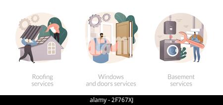 Entretien de maison résumé concept illustrations vectorielles. Illustration de Vecteur