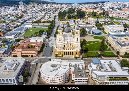 Eglise St Ignatius, San Francisco, Californie, Etats-Unis Banque D'Images