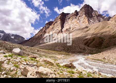 Zanskar, Inde. Paysage alpin Banque D'Images
