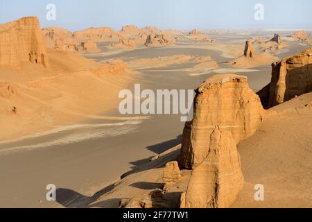 Iran, province de Kerman, classée au patrimoine mondial de l'UNESCO, désert LUT (Dasht-e LUT) Banque D'Images