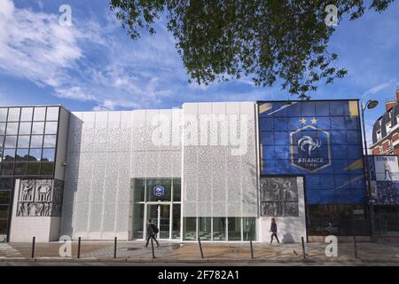 France, Paris, 87 boulevard de Grenelle, Siège de la Fédération française de football (FFF) Banque D'Images