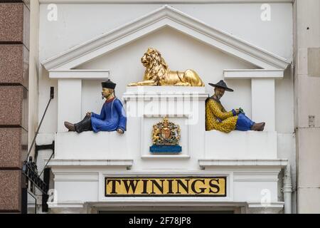 Boutique de thé et musée Twinings sur Strand, Londres, Royaume-Uni Banque D'Images