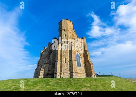 La chapelle Sainte-Catherine, petite chapelle située sur une colline au-dessus du village d'Abbotsbury, à Dorset, dans le sud-ouest de l'Angleterre, dédiée à Sainte-Catherine d'Alexandrie Banque D'Images