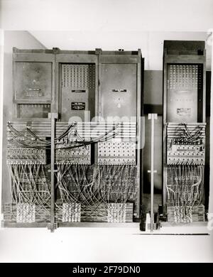 Légende: ENIAC - première machine électronique photo: Smithsonian inst.neg.nr B. 7811. Banque D'Images