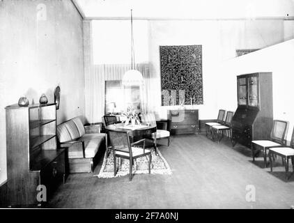 Bâtiment et séjour 'exposition à Liljevalchs Konstthall 1925.Rum intérieur. Banque D'Images