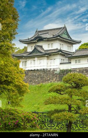 Fushimi-yagura Keep, Tokyo, Japon Banque D'Images