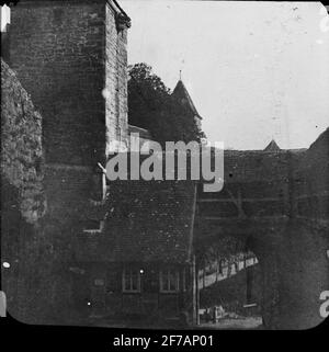 Icône Skiopty avec motifs de Rothenburg.l'image a été stockée dans un carton étiqueté: Rothenburg IV Banque D'Images