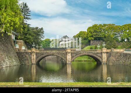 Pont Nijubashi, Tokyo, Japon Banque D'Images