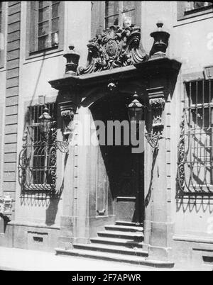 Icône Skiopty avec motifs de Bingenbrücke ou de Bacharach.l'image a été stockée en carton étiqueté: Le voyage en 1904. Bingenbrücke. Bacharach. Banque D'Images