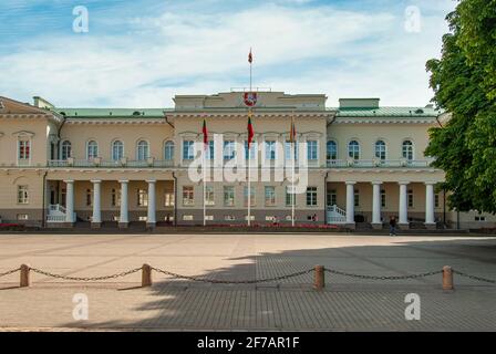 Palais présidentiel, Vilnius, Lituanie Banque D'Images