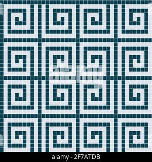 Carreaux de mosaïque texture background de motifs géométriques Illustration de Vecteur