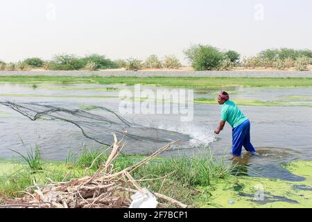 lac désertique à taif arabie saoudite Banque D'Images