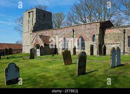 Église Saint-Cuthbert, dans le village de Burton Fleming, East Yorkshire, Angleterre Banque D'Images