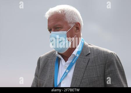 Patrick Lefevere, directeur de Deucenink - Quick Step pendant l'UCI ronde van Vlaanderen - Tour des Flandres 2021, course cycliste, Anvers - Oudenaarde le 4 avril 2021 à Oudenaarde, Belgique - photo Laurent Lairys / DPPI Banque D'Images