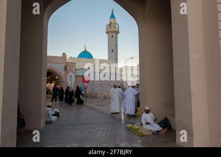 Centre-ville de Muscat près du souk de Mutrah, Oman. Banque D'Images