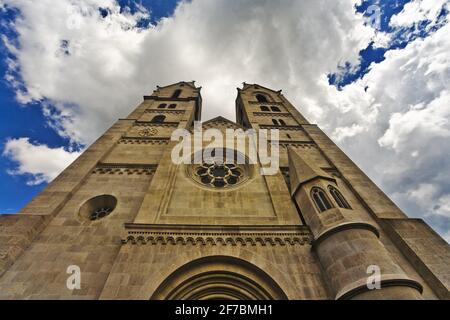 cathédrale de Wiener Neustadt, Autriche, Basse-Autriche Banque D'Images