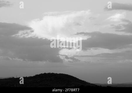 De beaux nuages dans le ciel Banque D'Images