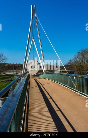 Miller's Bridge Over the River exe, Exeter, Devon, Angleterre Banque D'Images
