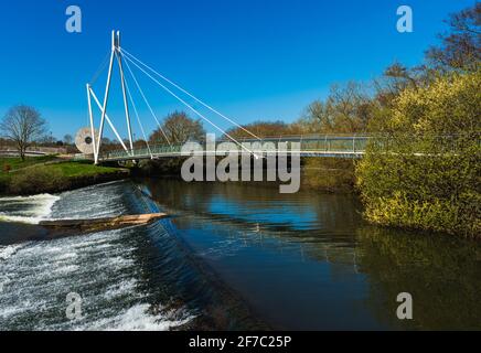 Miller's Bridge Over the River exe, Exeter, Devon, Angleterre Banque D'Images