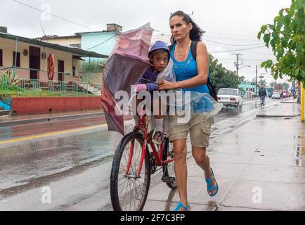 La vie quotidienne à Santa Clara, Cuba Banque D'Images