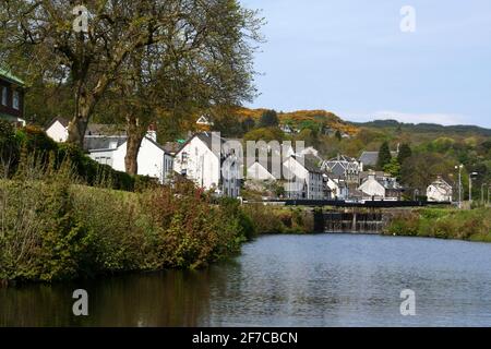 Le canal de Crinan à Ardrishaig, Argyll, Écosse Banque D'Images