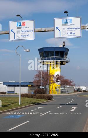 Tour à l'aéroport de Dortmund, région de la Ruhr, Rhénanie-du-Nord-Westphalie, Allemagne, Europe Banque D'Images