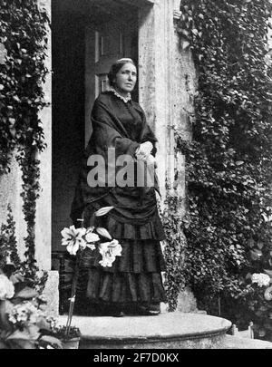 Marianne Nord. Portrait de la biologiste victorienne anglaise et artiste botanique, Marianne Nord (1830-1890), années 1880. Banque D'Images