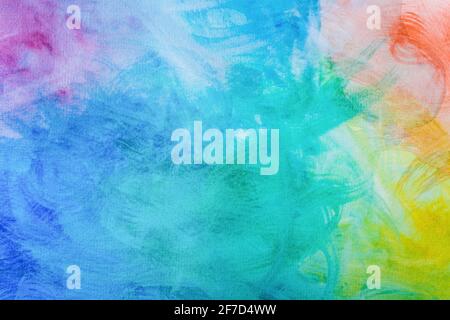 Fond multicolore aquarelle peint à la main Banque D'Images