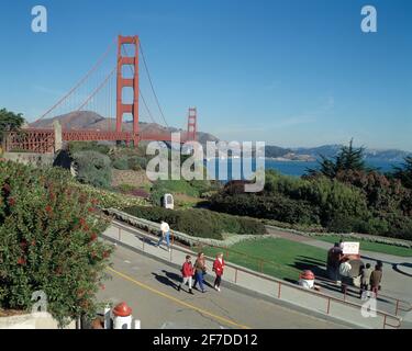 États-Unis. Californie. San Francisco. Golden Gate Bridge. Banque D'Images