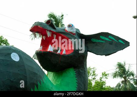 Bangladais avec étiquette de Pohela Boishakh à la célébration de Pohela Boishakh. Un rassemblement pour célébrer le nouvel an bengali. Banque D'Images