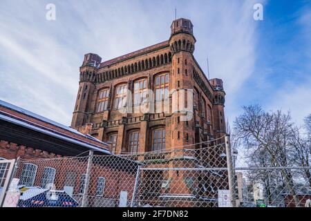 Water Tower à Werder, également appelé umgekehrte Kommode aux jours d'hiver à brême Banque D'Images