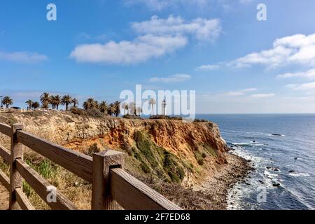 Phare de point Vicente à Rancho Palos Verdes, CA, États-Unis Banque D'Images