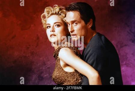 BASIC INSTINCT 1992 TriStar Pictures film avec Sharon Stone et Michael Douglas Banque D'Images