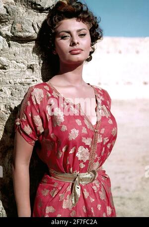 LÉGENDE DU film LOST 1957 United Artists avec Sophia Loren Banque D'Images