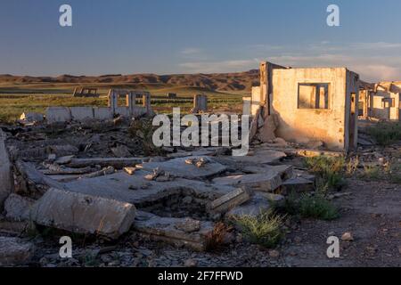 détruit des bâtiments dans le territoire de l'ancienne ville Banque D'Images