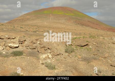 Paysage près du village de Costa Teguise sur l'île de Lanzarote En Espagne Banque D'Images