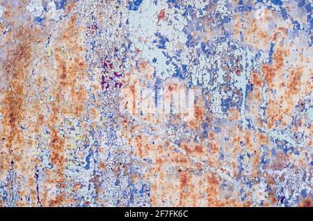Texture métallique abstraite colorée. Grunge l'arrière-plan. Ancien fond métallique pour la conception. Banque D'Images