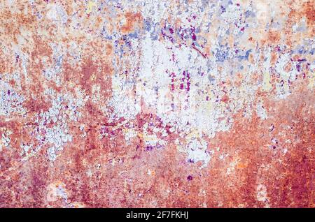 Texture métallique abstraite colorée. Grunge l'arrière-plan. Ancien fond métallique pour la conception. Banque D'Images