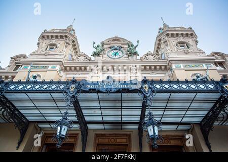 Entrée au Casino Monte-Carlo à Monaco Banque D'Images