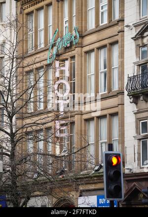 Rues et bâtiments du centre-ville de Manchester Banque D'Images
