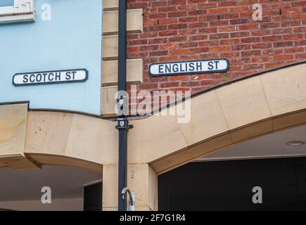 Carlisle, ville des lacs, Cumbria, Angleterre Banque D'Images