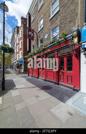 Le pub Barley Mow à Dorset Street, Marylebone, Londres, Angleterre, Royaume-Uni Banque D'Images