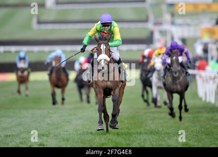 FESTIVAL CHELTENHAM 2009. 4ÈME JOUR LA COUPE D'OR. RUBY WALSH SUR KAUTO STAR WINS. 13/3/09. PHOTO DAVID ASHDOWN Banque D'Images