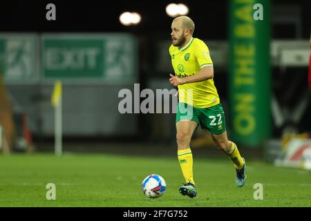 6 avril 2021 ; Carrow Road, Norwich, Norfolk, Angleterre, Championnat de football de la Ligue anglaise de football, Norwich contre Huddersfield Town; Teemu Pukki de Norwich City Banque D'Images