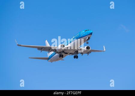 Boryspil, Ukraine - 10 mars 2021 : KLM Boeing 737 NG Banque D'Images